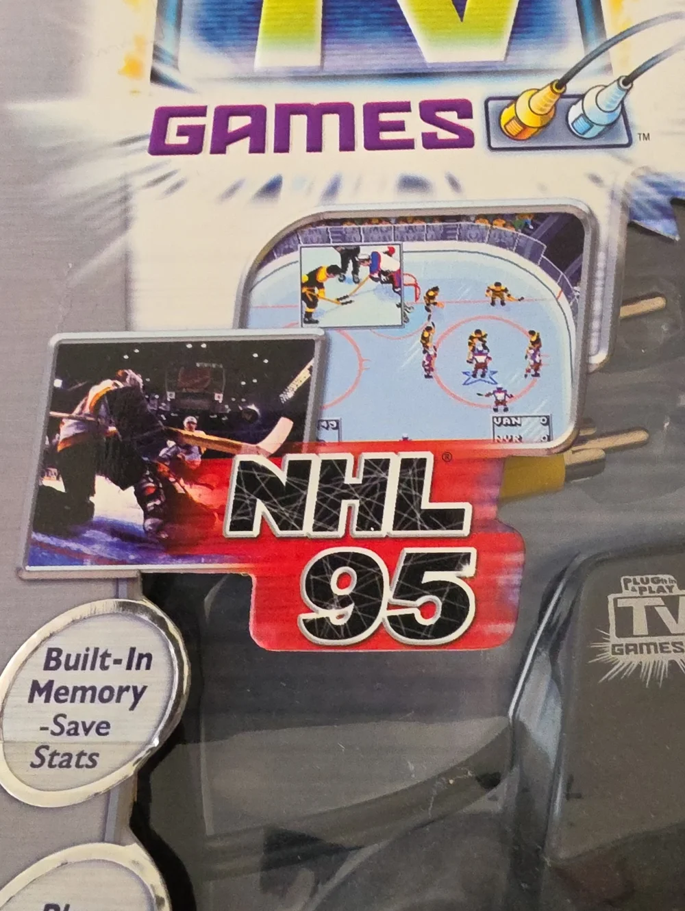 NHL '95/Madden '95 2004 Platinum Series Plug & Play TV Game Controller, Vintage